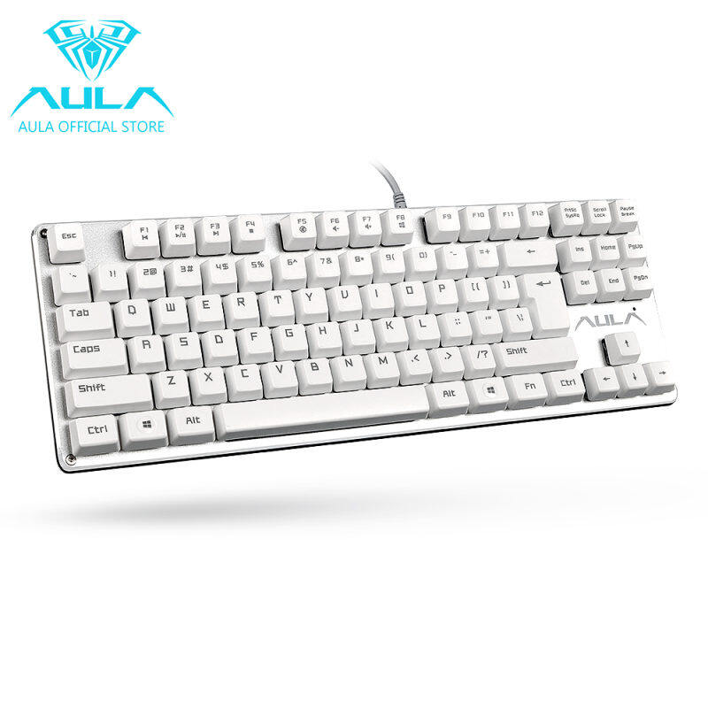 EverSky AULA F2012 Mechanical Gaming Keyboard USB Wired Keyboard(White) Singapore