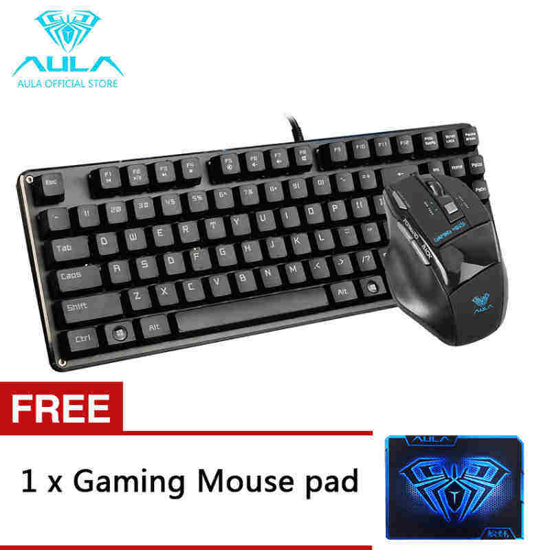 NiceEle AULA KILLING SOUL&F2012 Gaming Wired Mechanical Keyboard and Mouse Combo Singapore