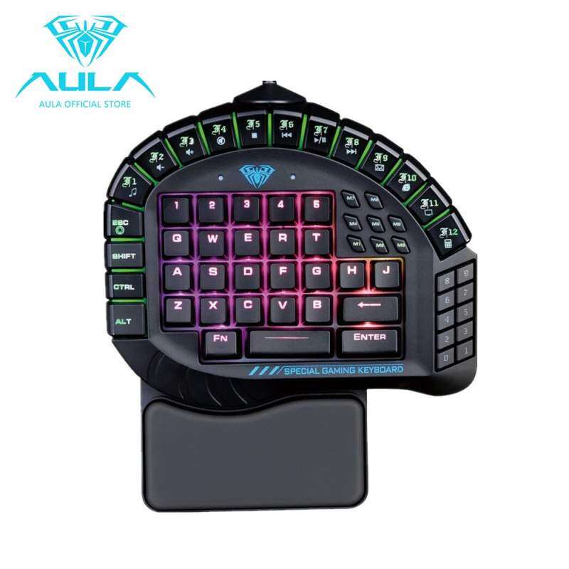 UPTOP AULA Master One-hand Gaming Keyboard Removable Hand Rest RGB Backlight Mechanical Keyboard Singapore