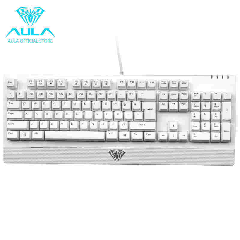 GreatTop AULA Wings of Liberty Mechanical 104keys Gaming Keyboard Waterproof(White) Singapore
