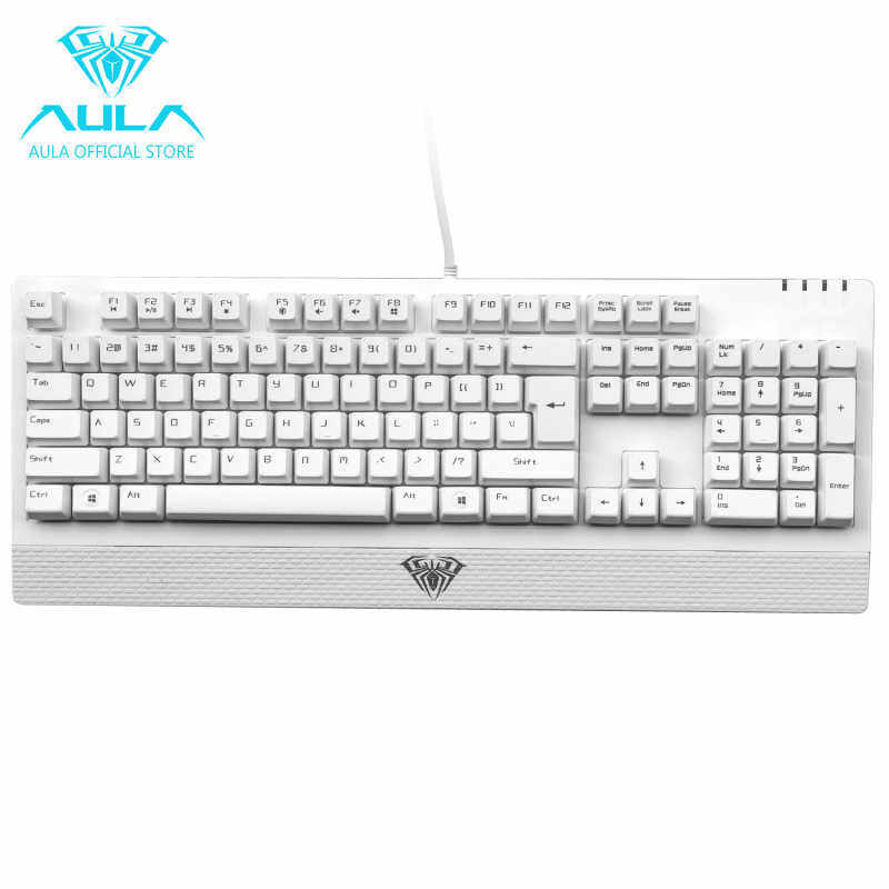 EverPro AULA Wings of Liberty Mechanical 104keys Gaming Keyboard Waterproof(White) Singapore