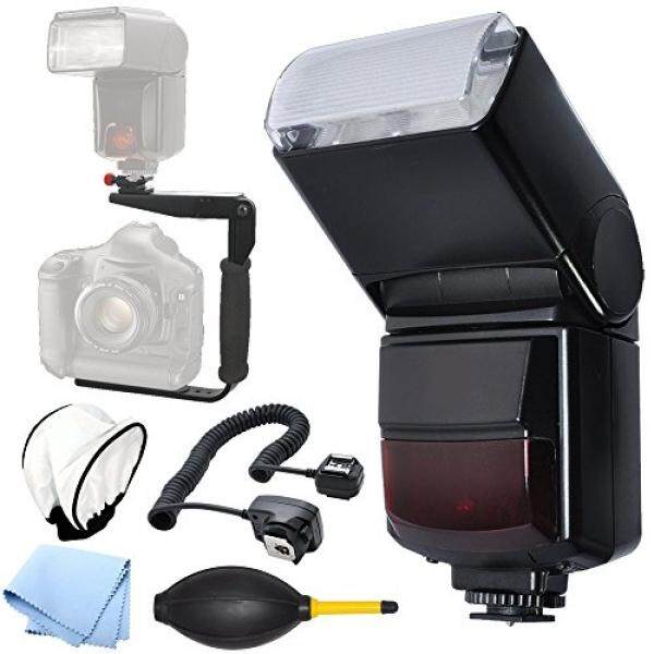 Otomatis Putar/Bouncing Sepatu Gunung Flash Bracket Flash untuk Semua Canon Digital Kamera SLR-Intl