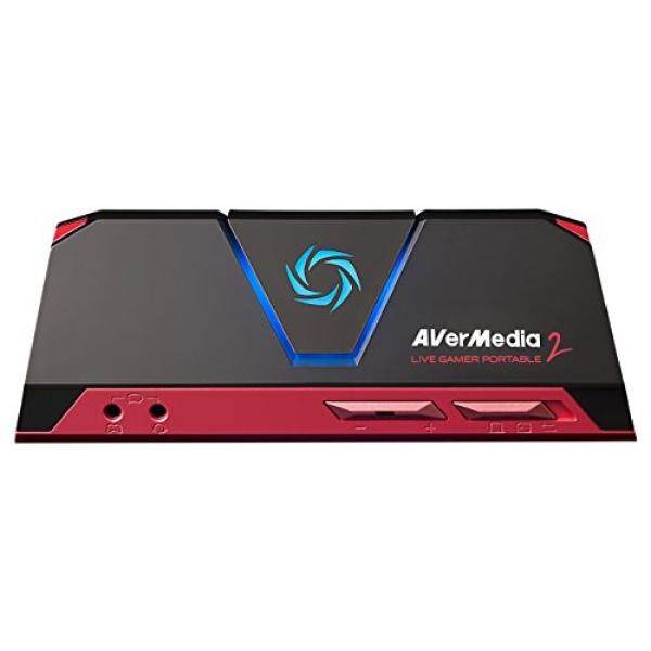 AVerMedia Live Gamer Portable 2, Full HD 1080p60 Recording Without PC Directly to SD Card, Ultra Low Latency, H.264 Hardware Encoding, USB Game Capture, Record, Stream, Plug & Play, Party Chat, XBOX, Playstation, Nintendo Switch (GC510) - intl