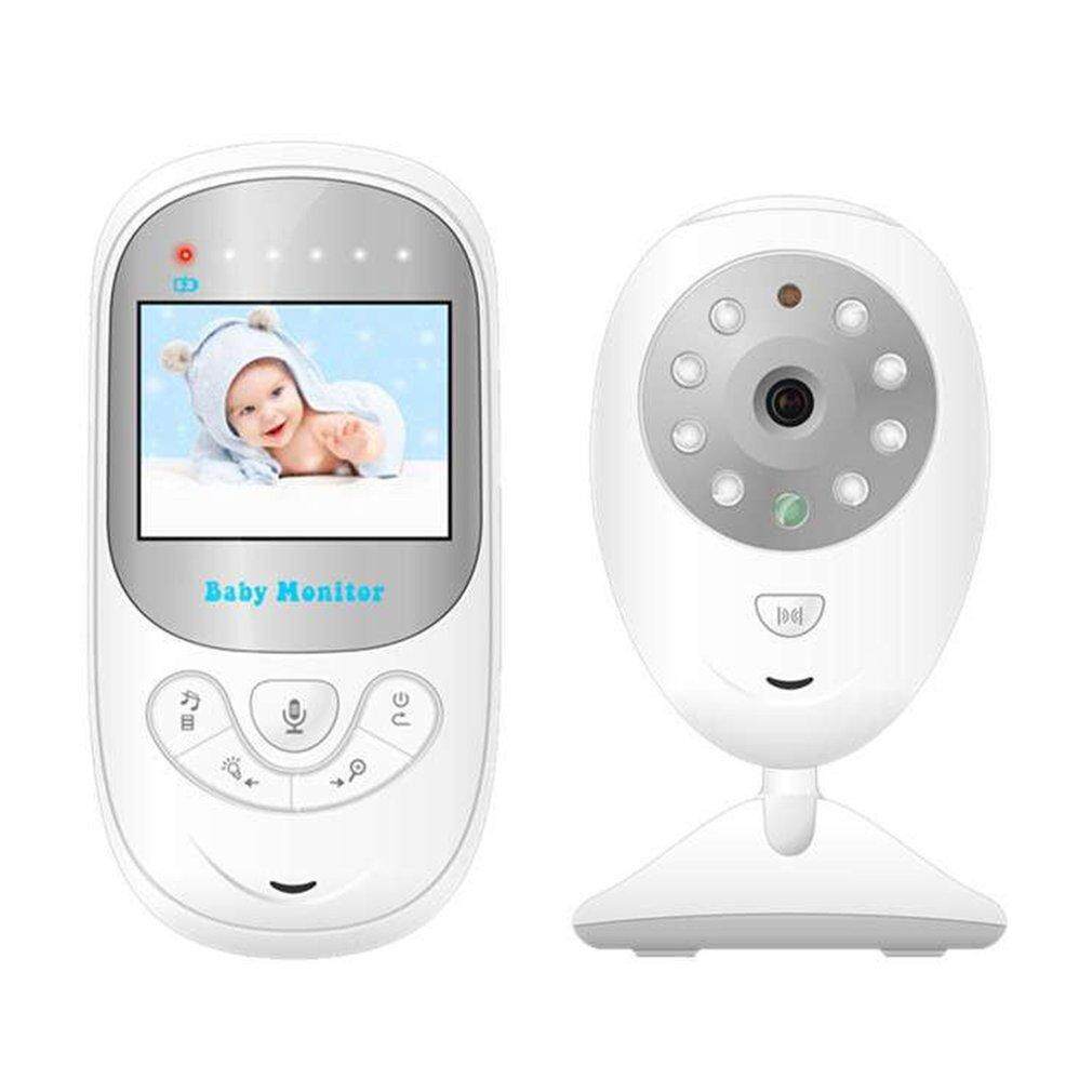 b BM108 2,4 inci nirkabel bayi malam visi suhu pemantauan kamera putih kami
