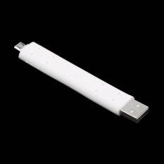 Ditekuk 10X1.6 Cm Mikro USB Sync Data Kabel Pengisi Daya Berdiri untuk Samsung S3 S4 HTC (Putih)