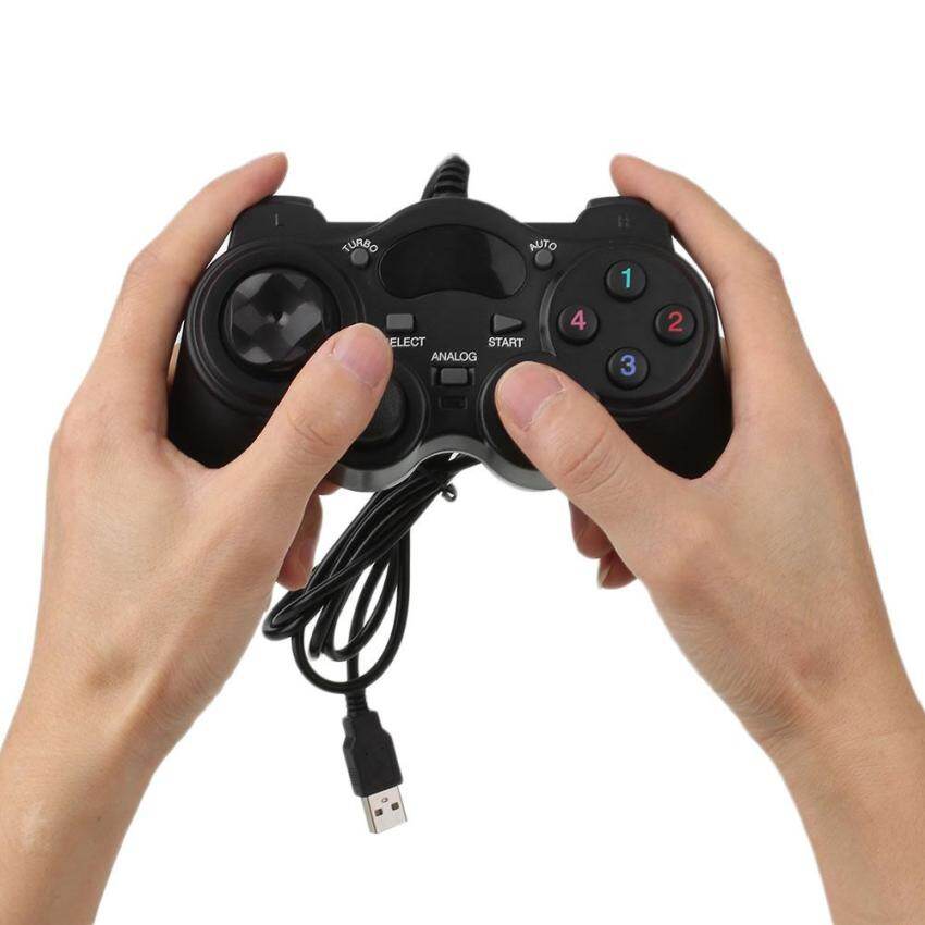 Bali Gamepad Berkabel Controller Game Joypad untuk PC Komputer Laptop XP/VISTA Hadiah-Intl