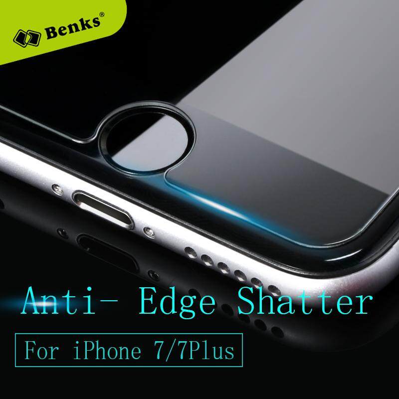 Rui Dia Benks Diperkuat Anti Biru Sinar Kaca Melunakkan Film 0.3 Mm Layar Tipis Perlindungan Sarung dengan Paket Eceran untuk iPhone 7 Plus-Internasional