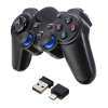 BH การเชื่อมต่อแบบใช้สาย Gamepad การสั่นสะเทือนคู่จอยเกมสำหรับ PS2 สี