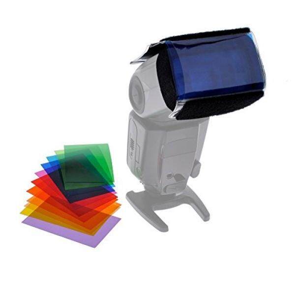 BlueBeach�� 12 teiliges Set Speedlite grelle Farben Gele Farbfilter Universal Beleuchtung Filter Kit f?r Yongnuo Triopo Canon Nikon Sony Pentax Panasonic Fuji JVC Kodak DSLR Digitalkamera Blitz - intl