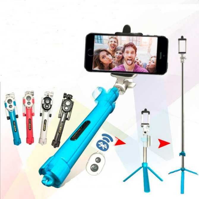 Bluetooth Selfie Tongkat Tripod dengan Nirkabel Bluetooth Selfie Rana untuk Android IOS Diri-Penghitung Waktu Penyangga Tripod untuk Pemegang telepon untuk GoPro Olahraga Kamera-Internasional