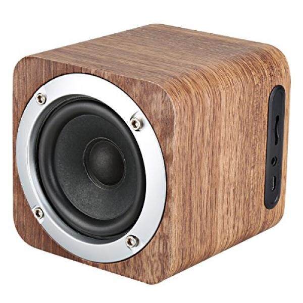 Speaker Bluetooth Lombex Kayu Nirkabel Speaker 6 W Multi Fungsi With Maju Suara Stereo Bas Luar Ruangan Speaker Hingga 10 Selai Waktu Bermain Portabel Speaker untuk Review Mobil/Rumah/Kantor/Luar Ruangan, dll (Kenari)-Internasional