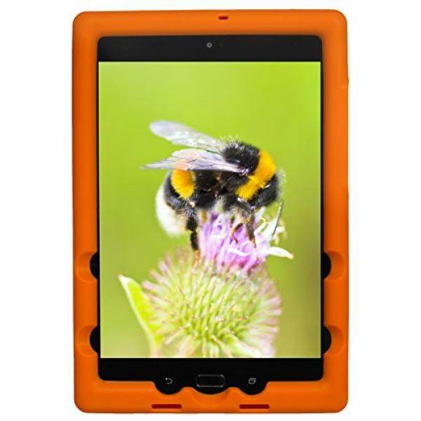 Bobj Rugged Case for ASUS ZenPad Z8S, P00J - BobjGear Custom Fit - Patented Venting - Sound Amplification - BobjBounces Kid Friendly (Outrageous Orange) - intl