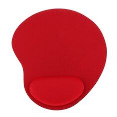 BolehDeals Mouse Pad with Gel Rest Wrist Support Mat Gaming for PC Laptop Red Malaysia