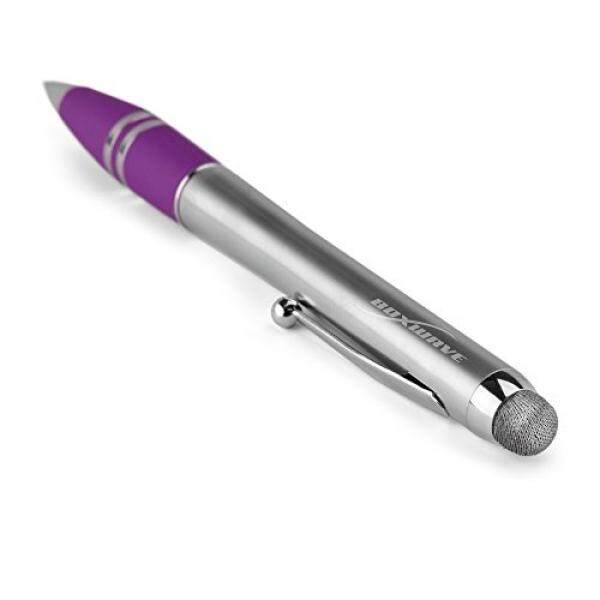 BoxWave TwistGrip Pen Capacitive Asus Transformer Book T100 Stylus - Fiber Tip Capacitive Touchscreen Stylus w/ Retractable Twist Ballpoint Pen and Ergonomic Rubber Grip Barrel Design (Poetic Purple) - intl