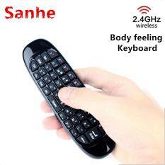 Terbaik Jual C120 Isi Ulang 2.4 GHz Tetikus Nirkabel dengan Giroskop Keyboard Kontrol Jarak Jauh Kompatibel untuk Android/Windows/MAC OS/Linux