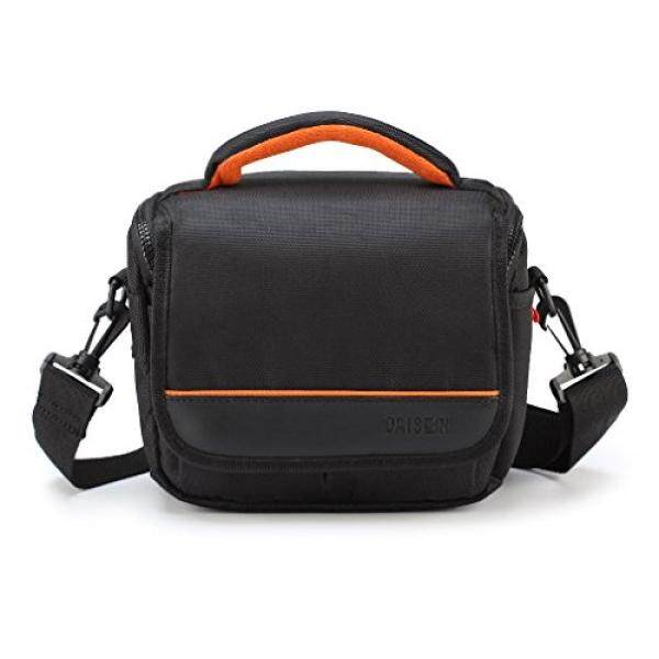 CAISON Camera Case Shoulder Bag for Mirrorless Camera Canon EOS M6 M5 M3 M10 / Panasonic Lumix DMC G80 GX8 G7 / Single Lens DSLR Camera NIKON D7500 D5600 D3400 / Canon EOS 200D 1300D 800D 750D 760D - intl
