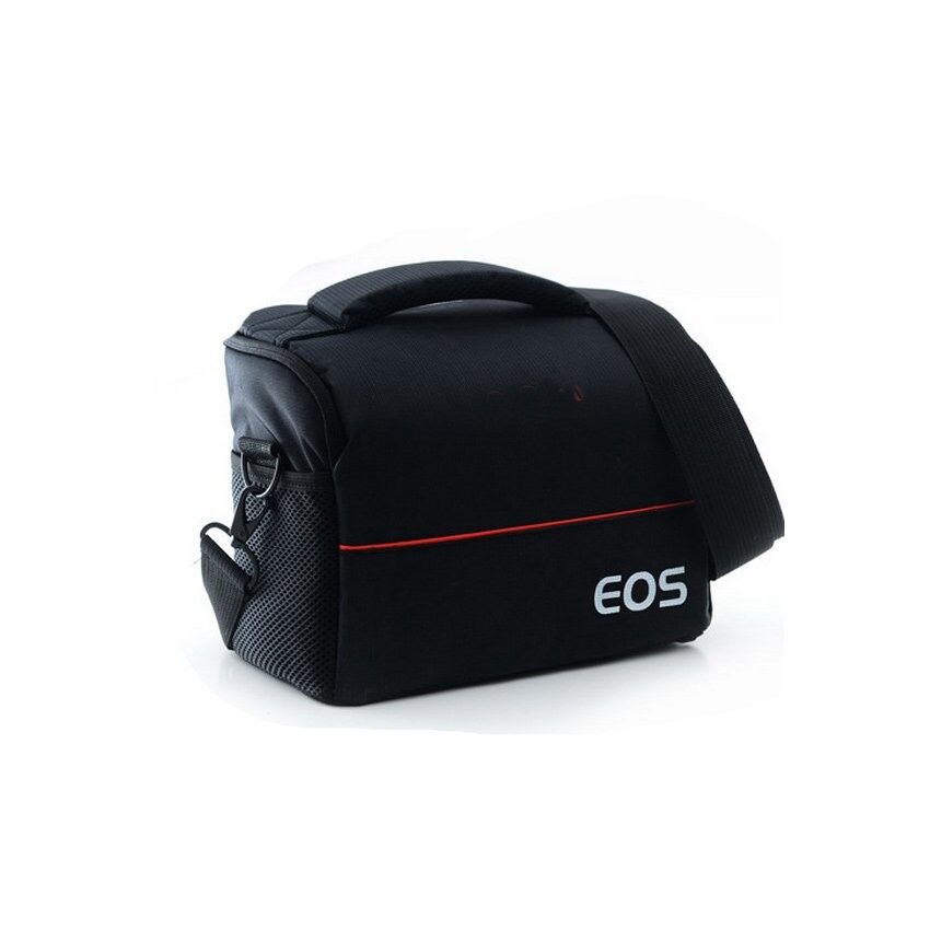 Tas Kamera Case untuk Canon EOS DS 500D 550D 600D 650D 700D1000d 1100D 1200D 60D 70D 6D 7D 5 (HITAM) -Intl