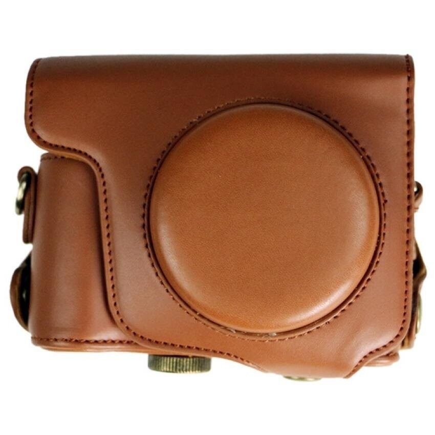 Kamera Tas untuk Canon SX170 Ringan PU Kulit Kamera Bagcasecover untuk Canon SX170 SX130 SX150 SX160 Kamera. (Cokelat) Sheng HOTT 360-Internasional