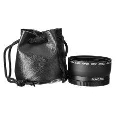Lensa Kamera 58 Mm 0.45X Makro Sudut Lebar Lensa untuk Canon EOS 350D/400D/450D/500D/1000D/550D/600D /1100D