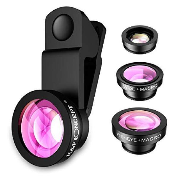 Camera Lens for Phone,K&F Concept 3 in 1 HD Fisheye Lens & Macro Lens & Super Wide Angle Lens for Christmas Gift,Clip on Cell Phone Lens Kits for iPhone 7, 6s, 6, 5s Smartphones - intl