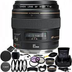 Canon EF 85mm f/1.8 USM Lens Bundle with Manufacturer Accessories & Accessory Kit for EOS 7D Mark II, 7D, 80D, 70D, 60D, 50D, 40D, 30D, 20D, Rebel T6s, T6i, T5i, T4i, SL1, T3i, T6, T5, T3