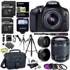 Canon EOS Rebel T6 Digital SLR Camera Kit + EF-S 18-55mm f/3.5-5.6 IS II Lens + Pro .58x & 2.2x Lenses + Lexar 48GB Memory + 57