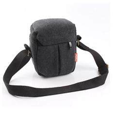 CEARI DSLR Camera Water Resistant Canvas Camera Case Bag for Nikon Coolpix L31 L32 L340 L610 L810 L830 L840 P530 Digital SLR Camera - Black