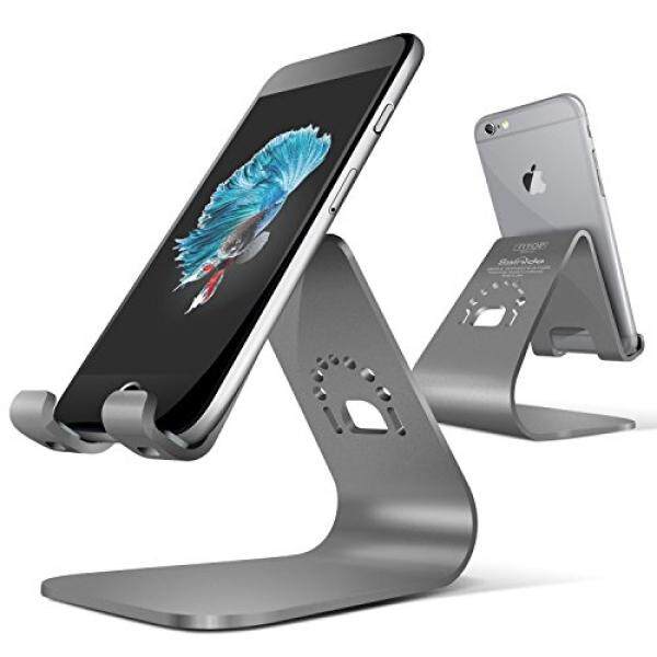 Cell Phone Stand, iPhone Stand Dock Holder for iPhone X / 8 / 7 / 6s Plus / 6 / 5s / 5 / SE - Space Grey - intl