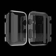 Bening TPU Case Penutup Snap Di Layar Pelindung Film untuk IWatch Jam Tangan Apple 38 Mm