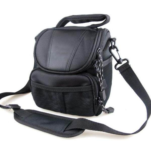 Co2Crea (TM) hitam Lembut Nilon Sarung Kamera Digital Tas Penutup Tas untuk Nikon Coolpix 1 J5 J4 V3 P900 P610 P600 P520 L830 L320 L810 L820 l830 L840 P530 S1 J3 V2 V1 J1 dengan Lensa Nikkor Kit-Intl
