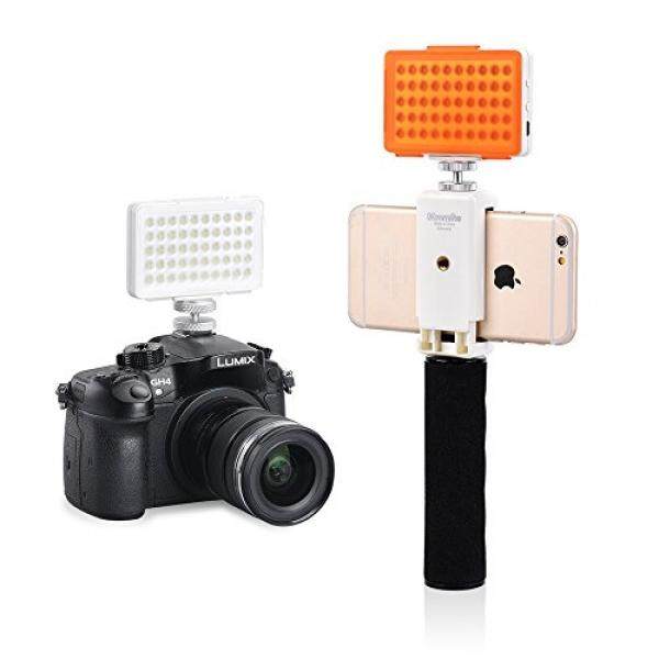 Commlite CM-L50BII Dimmable 50 LED Daya Ultra Tinggi Panel Kamera Video LED Cahaya Universal Kamera Mini Cahaya F? R Smartphone, Canon, Nikon, Panasonic, SONY, Samsung Digitalkameras (Wei��) (Ohne Griff) -Intl
