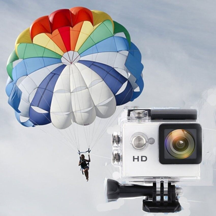 Keren A7 Kamera HD 720 P Murah Hadiah Spor Kamera Aksi 2� X9d Lcd90wide Angle 30 M Tahan Air Kamera Perekam Digital Mini (warna: sliver)-Intl