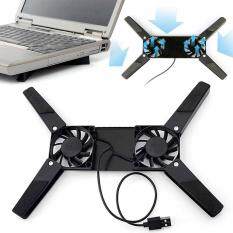 Cooling Fan Pad With 2 Fan for Laptop Notebook USB Portable Folding Cool Cooler Malaysia