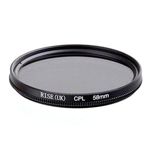 CPL 58 Mm Zirkular Polfilter CPL F? R Ziel dari 58 Mm Durchmesser F? R Semua Marken Perkakas Bertualang Pentax Olympus Fuji Leica Panasonic Sigma Tamron Minolta Zeiss Tokina Kodak Rodenstock SLR DSLR? Adaptout Franz? Sische Marke-Intl