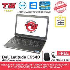 Dell Latitude E6540 Core i5 4th Generation / 4GB RAM / 320GB HDD / Windows 7 Laptop / 3 Month Warranty (Factory Refurbished) Malaysia