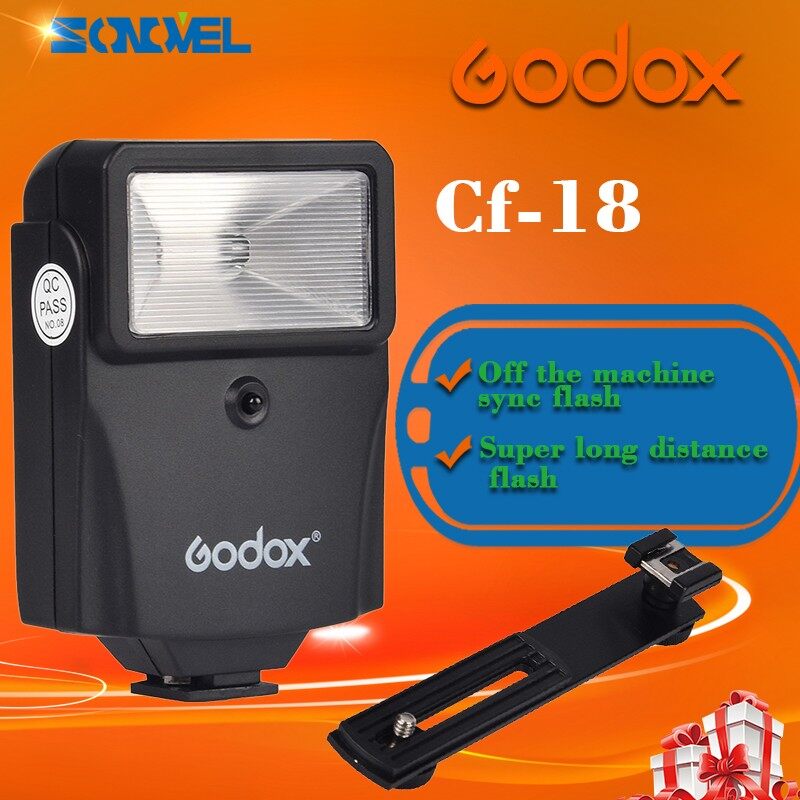 Digital Profesional Flash Kedua dan Flash Kedua GODOX Cf-18 + Hot Braket Sepatu untuk Semua Digital dan Kamera SLR-Intl