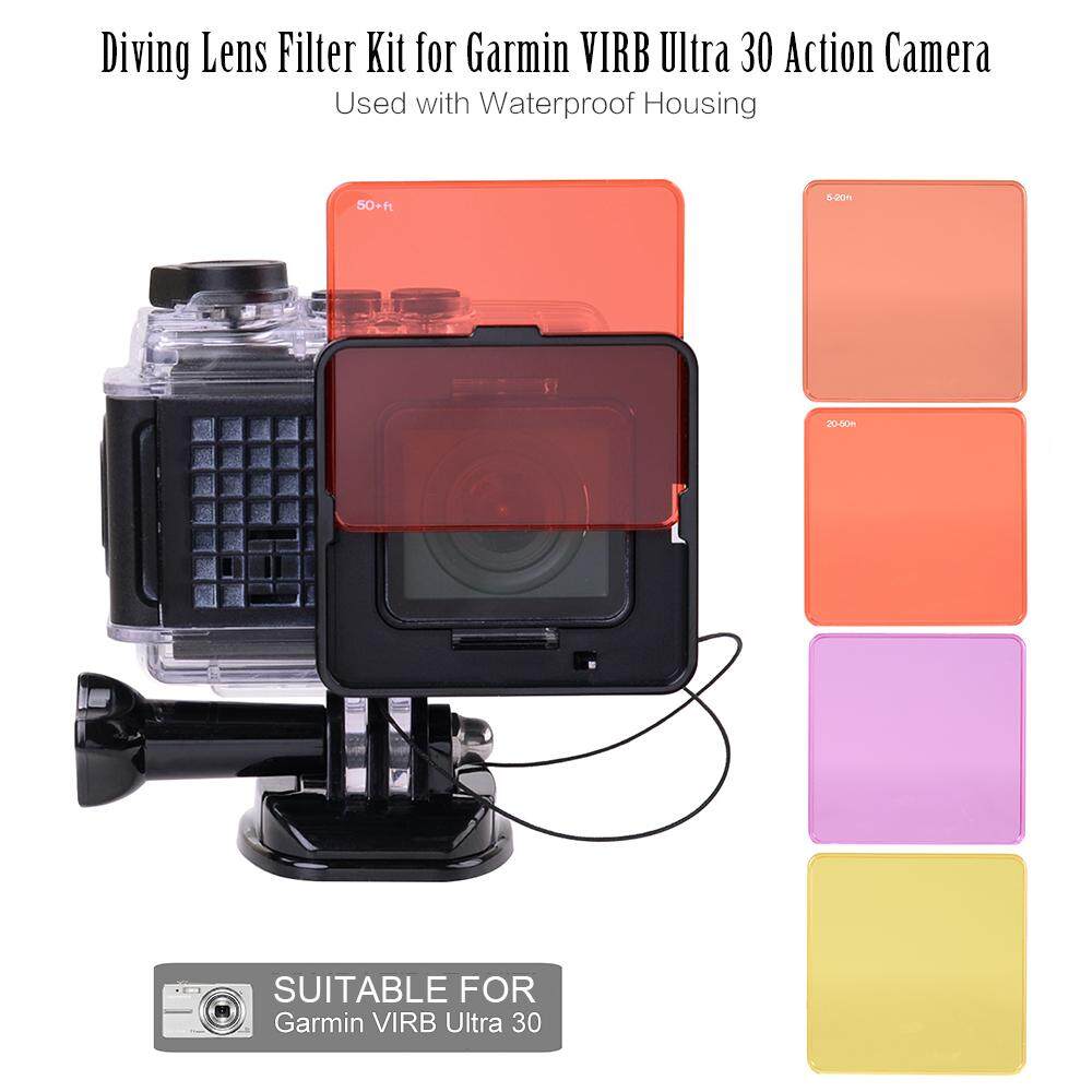 Diving Lens Filter Kit for Garmin VIRB Ultra 30 Action Camera Used with Waterproof Housing - intl