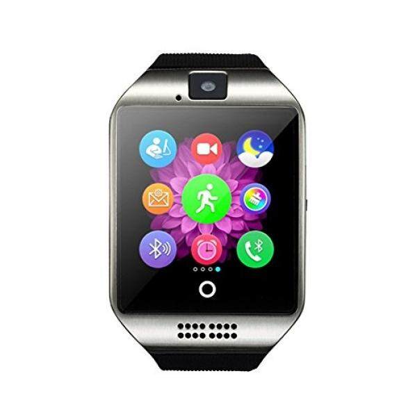 Dohomai Terbaru Q18 Pintar Jam Tangan Bluetooth Jam Tangan Pintar Telepon dengan Kamera TF/Kartu SIM Slot untuk Android Samsung Galaksi S7, s6, S5, Catatan 5, HTC, SONY, LG, Huawei, Google Perhubungan (Perak) -Internasional