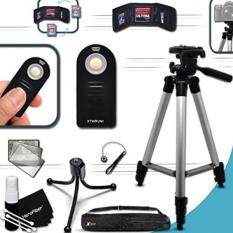 Durable Full Size 60” inch TRIPOD + Universal Camera REMOTE Control KIT for Canon EOS 70D 60D 7D 6D 5D 5DS, 5DS R, EOS Rebel T6i T6S T5i T4i T3i T2i SL1 7D Mark II 8000D 760D 750D 700D 650D 600D 550D 1200D 1100D 100D EOS M, EOS M3, EOS M2, T1i XTi XT