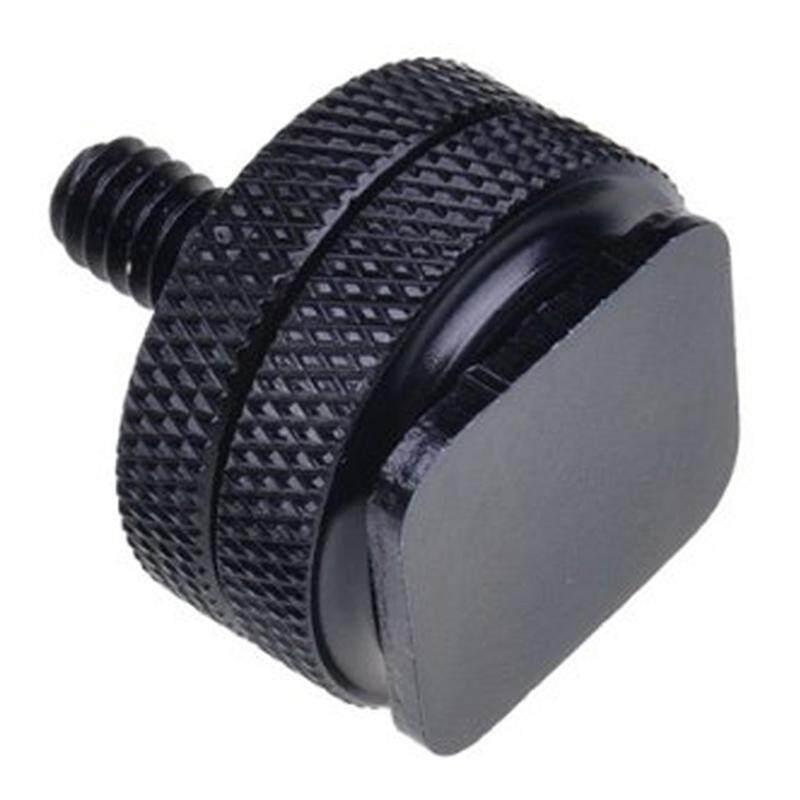 Tahan Lama Pro 1/4 Dudukan Adaptor F Berulir Tripod Sled Blitz Seksi Shoe Hitam-Internasional