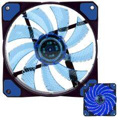 efuture3-Pin/4-Pin 120x120x25mm LED Quiet Edition High Airflow Low Noise High PressureFan Single Pack 15-RLED Mini Cooling Cooler Fan, Blue Malaysia