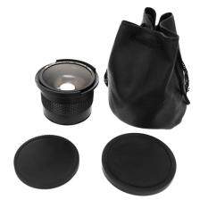Era 0.35X58 Mm Kamera Super HD Mata Ikan Sudut Lebar Lensa dengan Macro untuk Canon EOS