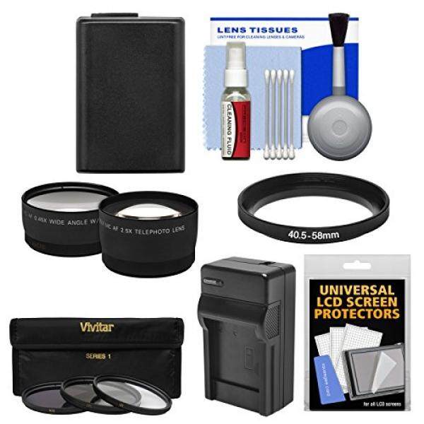 Essentials Bundle for Sony Alpha A5100, A6000, A6300, A6500 Digital Camera & 16-50mm Lens with NP-FW50 & Charger + 3 UV/CPL/ND8 Filters + Tele/Wide Lens Kit - intl