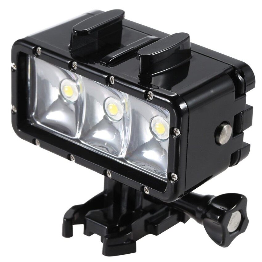 Evercute Mini Portabel LED Menyelam Video Fill-Dalam Ringan Lampu Spotlight 3 Mode Anti-Air Di Bawah Air 30 M untuk GoPro hero SJCAM Xiaomi Yi Olahraga Kamera Aksi-Internasional