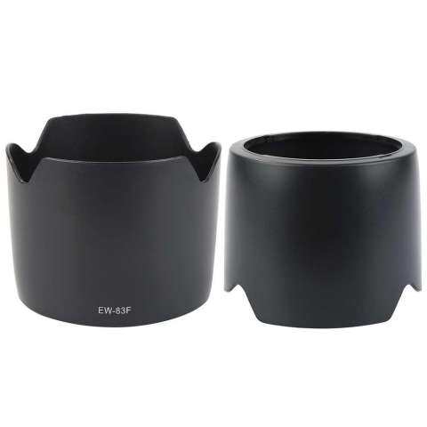 EW-83F Hitam Tutup Lensa untuk Canon 24-70 Mm F/2.8L USM Lensa Mencegah Silau 1