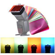FalconEyes CFA-30K Speedlite Color Filter Gel Kit w/ Silver Reflector Adjustable Mount Base for Canon Nikon Yongnuo Godxo Flash Light w/ Carrying Bag 30 Sheets