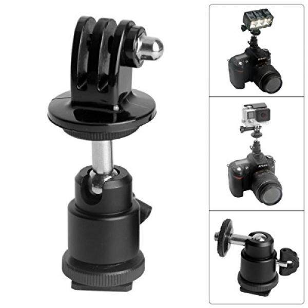 Fantaseal�� Kamera Blitzschuh Moble 1/4 Gewinde Kugelkopf Sepatu Panas Befestigsadapter F? R GoPro 360 Grad Rotasi Blitzschuh Adaptor F? R Nikon/Canon/Pentax/Sony + Lebih Banyak Kamera DSLR + GoPro Hero5/Hero5 Sesi/Hero4 sesi/Hero4/3 +/-Intl