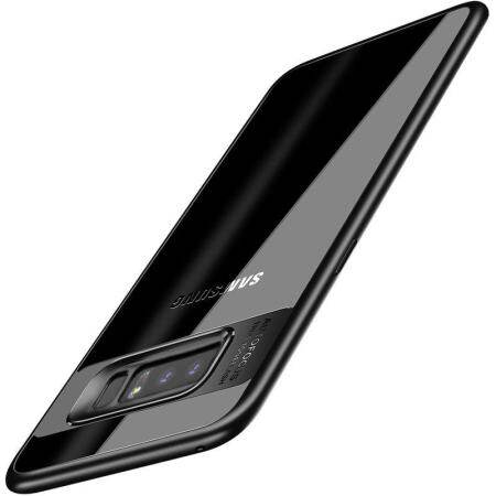 แฟชั่นกันกระแทก Ultra Thin TPU + ฝาครอบเคสพีซีแข็งโปร่งใสฝาหลังป้องกันสำหรับซัมซุงกาแล็คซี่หมายเหตุ 8 สี: สีดำ - INTL