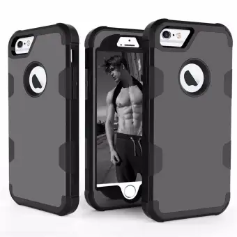 For Apple Iphone 6 6s Case All Round 360 Full Body Protection Case Hybrid Dual Layer Armor Defender Cover Matte Surface Non Slip Shockproof Impact Resistant Patch Work Color Lazada Singapore