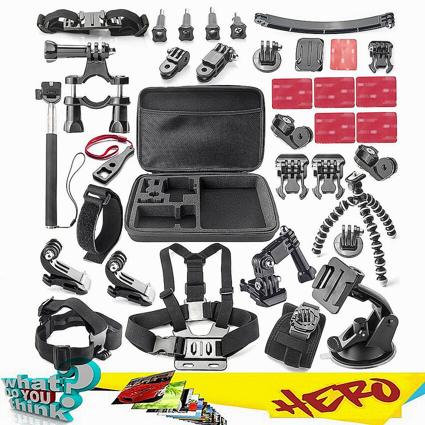 For gopro Accessories Acessorios For Sj5000 Go pro Hero 1 2 34HDR-AS15/AS20/AS30V/AS100V/i Sony FDR-X1000V/W 4K Action Camera